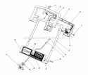 Handle Assembly Diagram and Parts List for 38025 49000001-49999999 - 1994 Lawn Boy Snow Blower